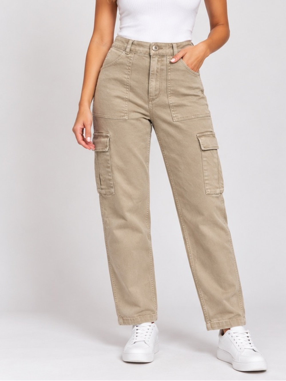 TNA denim cargo pants